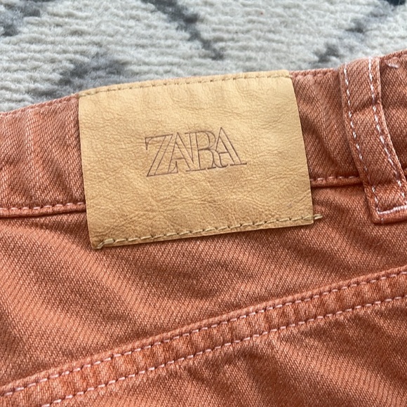 Orange ZARA Cargo Jeans - Picture 5 of 6